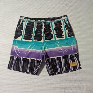 Vintage Hobie Tie Dye Cotton Shorts (Men's Small) Made in the USA